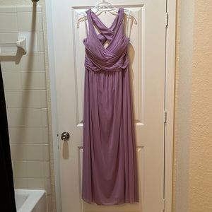 David’s bridal size 14 crossback dress in “bouquet” color